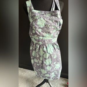 Free People Floral Dress in Blue and Light Blue